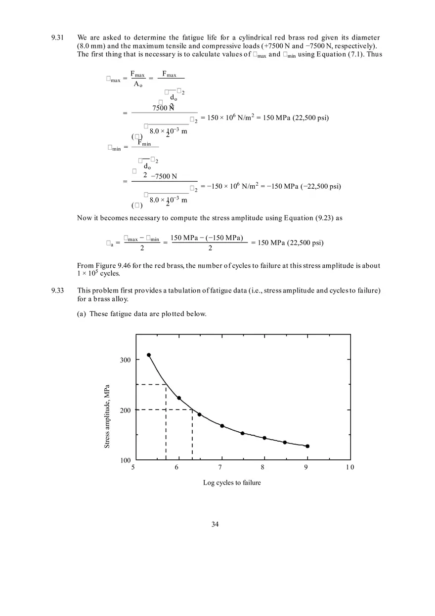 Fundamentals of Materials Science and Engineering Solutions Ch 9-10 - Page 4