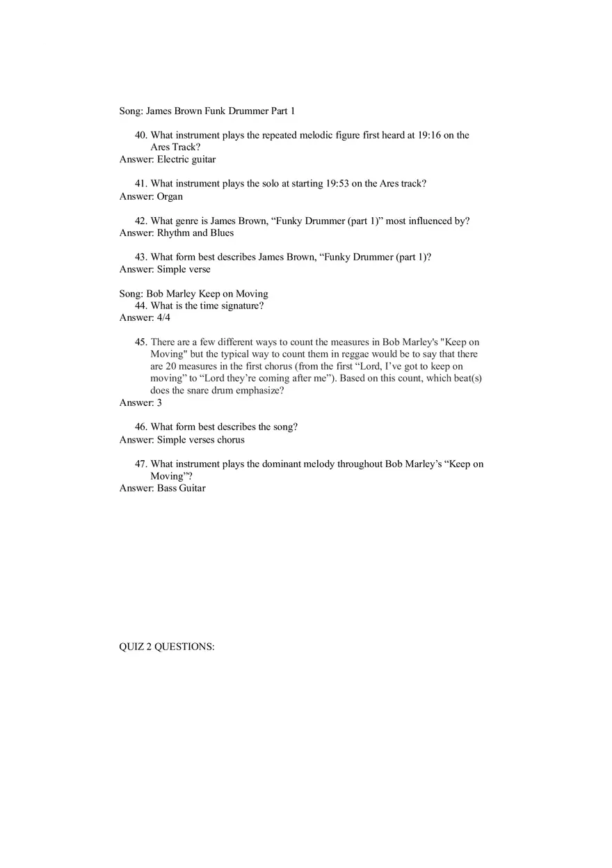 History of Rock Music Final Questions and Answers - Page 7