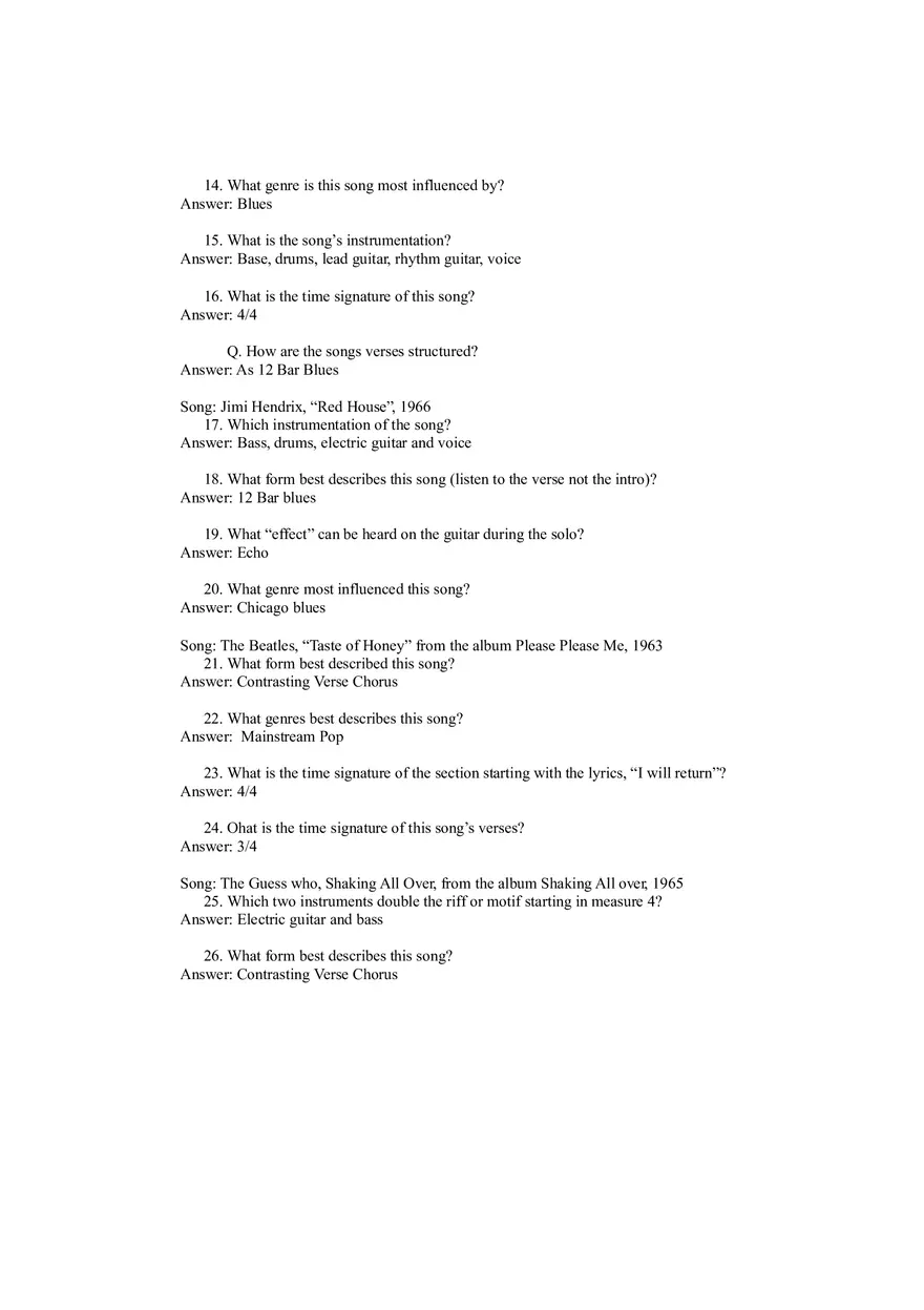 History of Rock Music Final Questions and Answers - Page 5