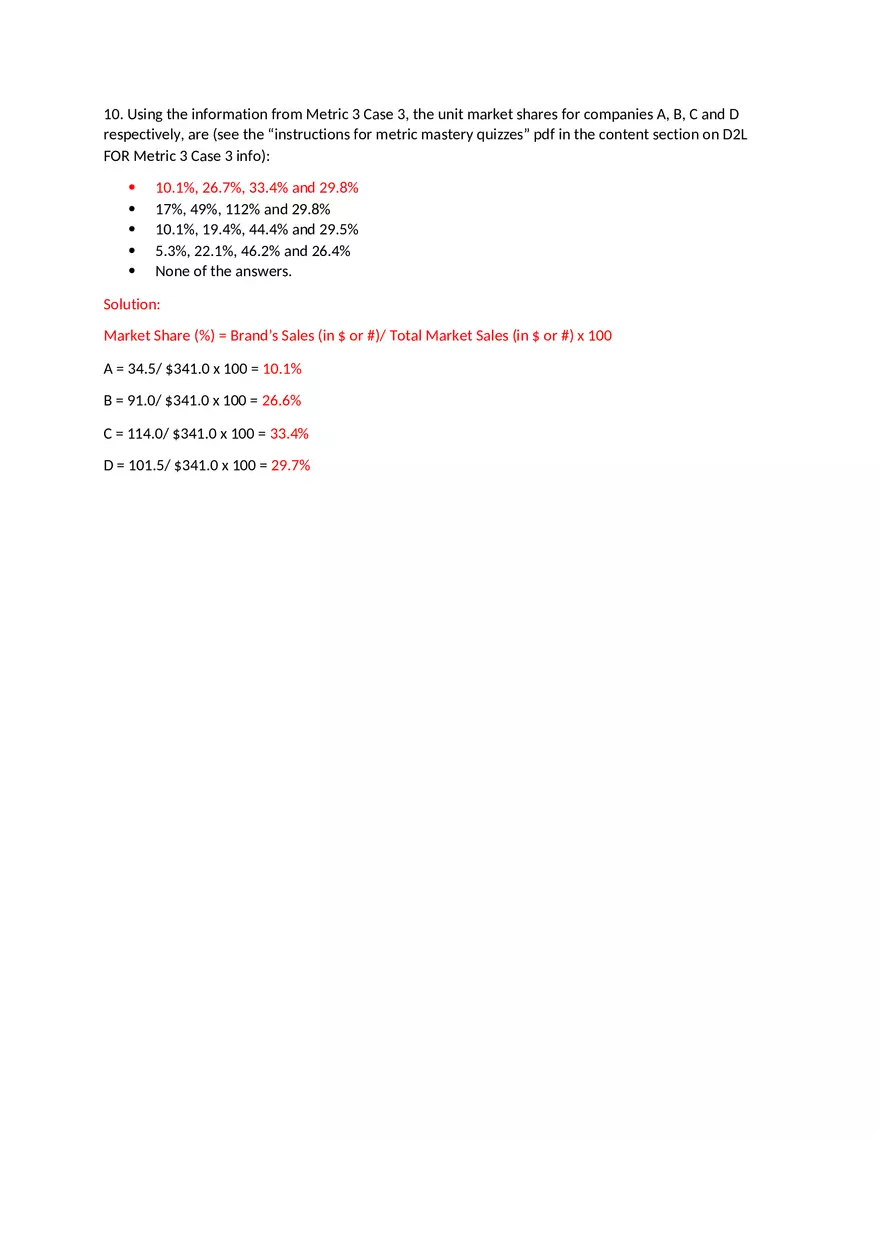 Metrics Mastery - Market Share - Page 4