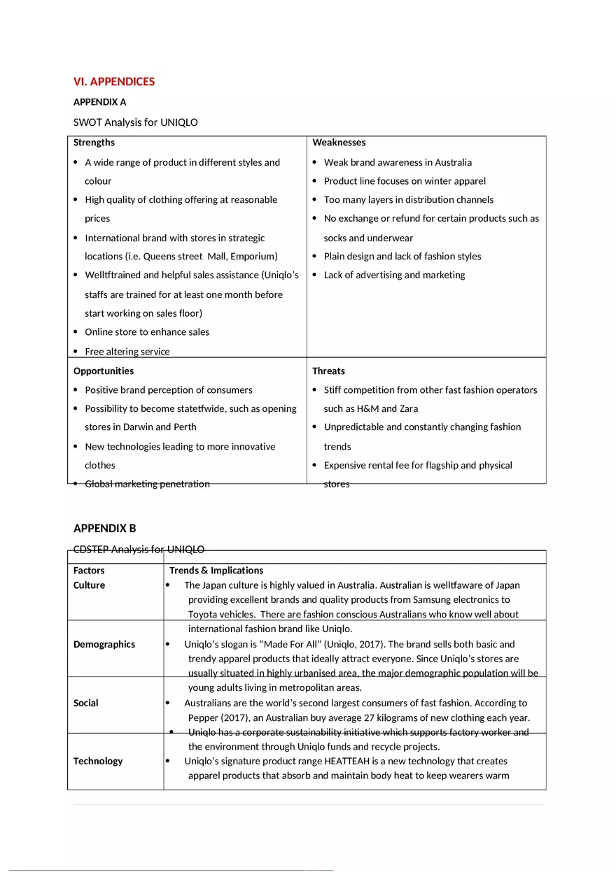 Uniqlo Marketing Plan - Page 8