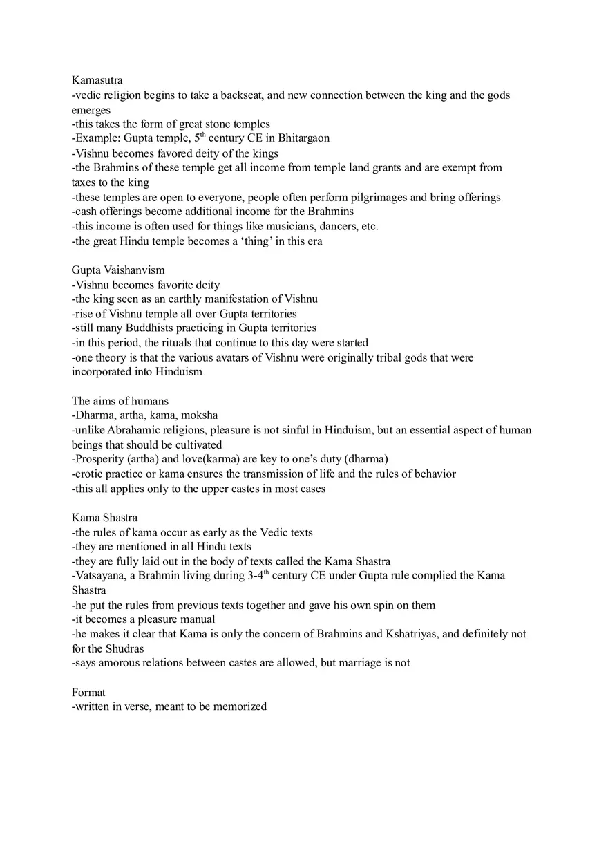 Class Notes on Kamasutra - Page 1