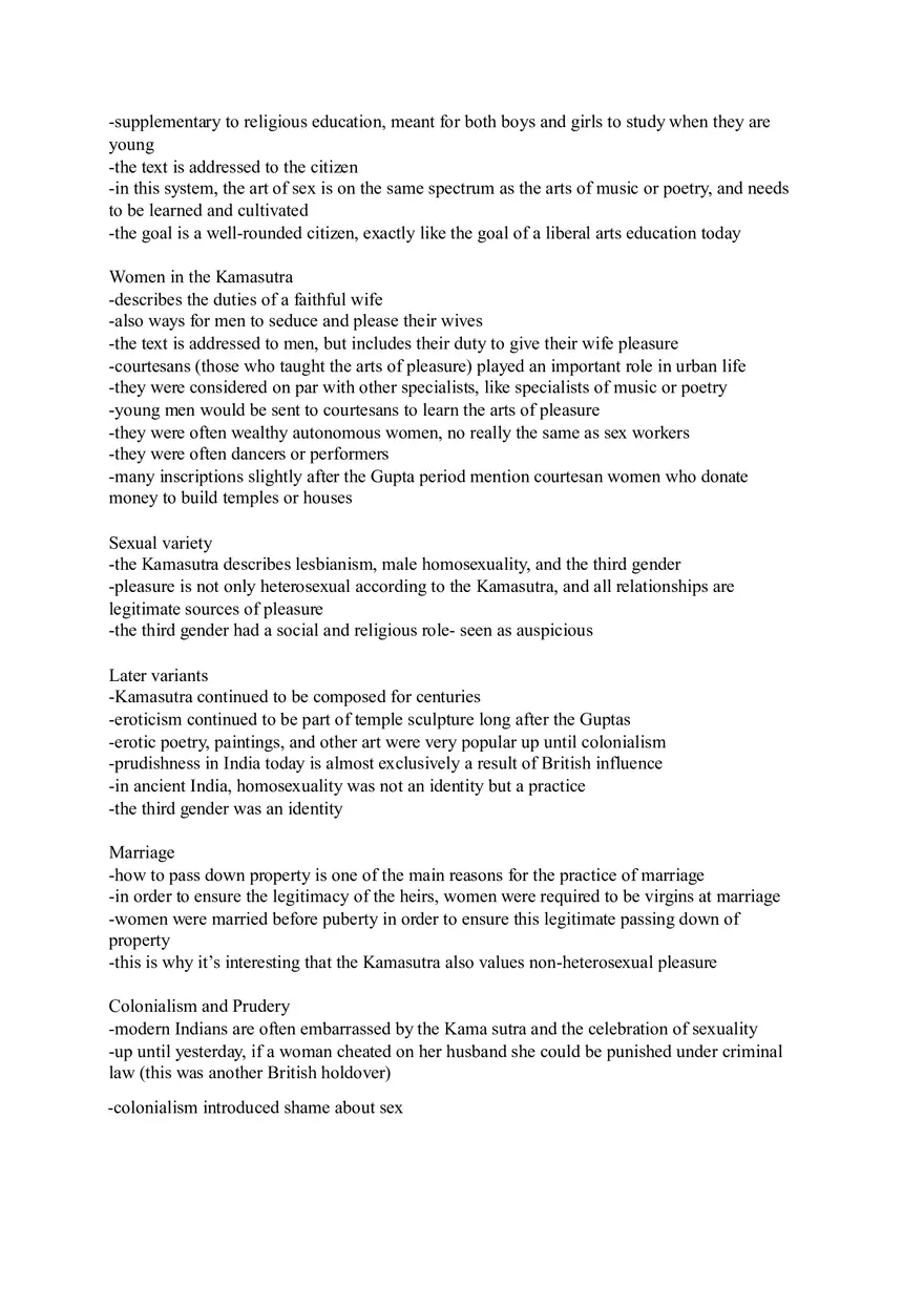 Class Notes on Kamasutra - Page 2