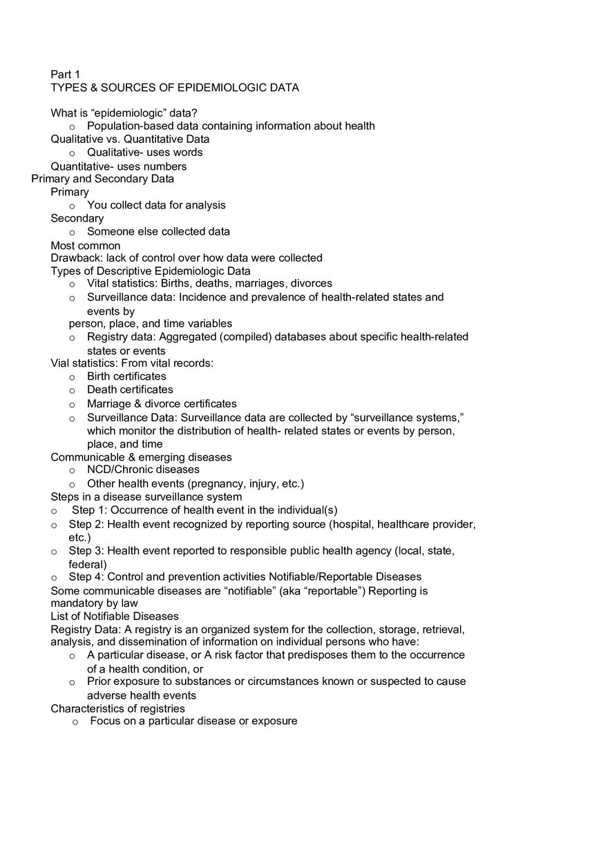What is Epidemiology Part 1 - Page 9