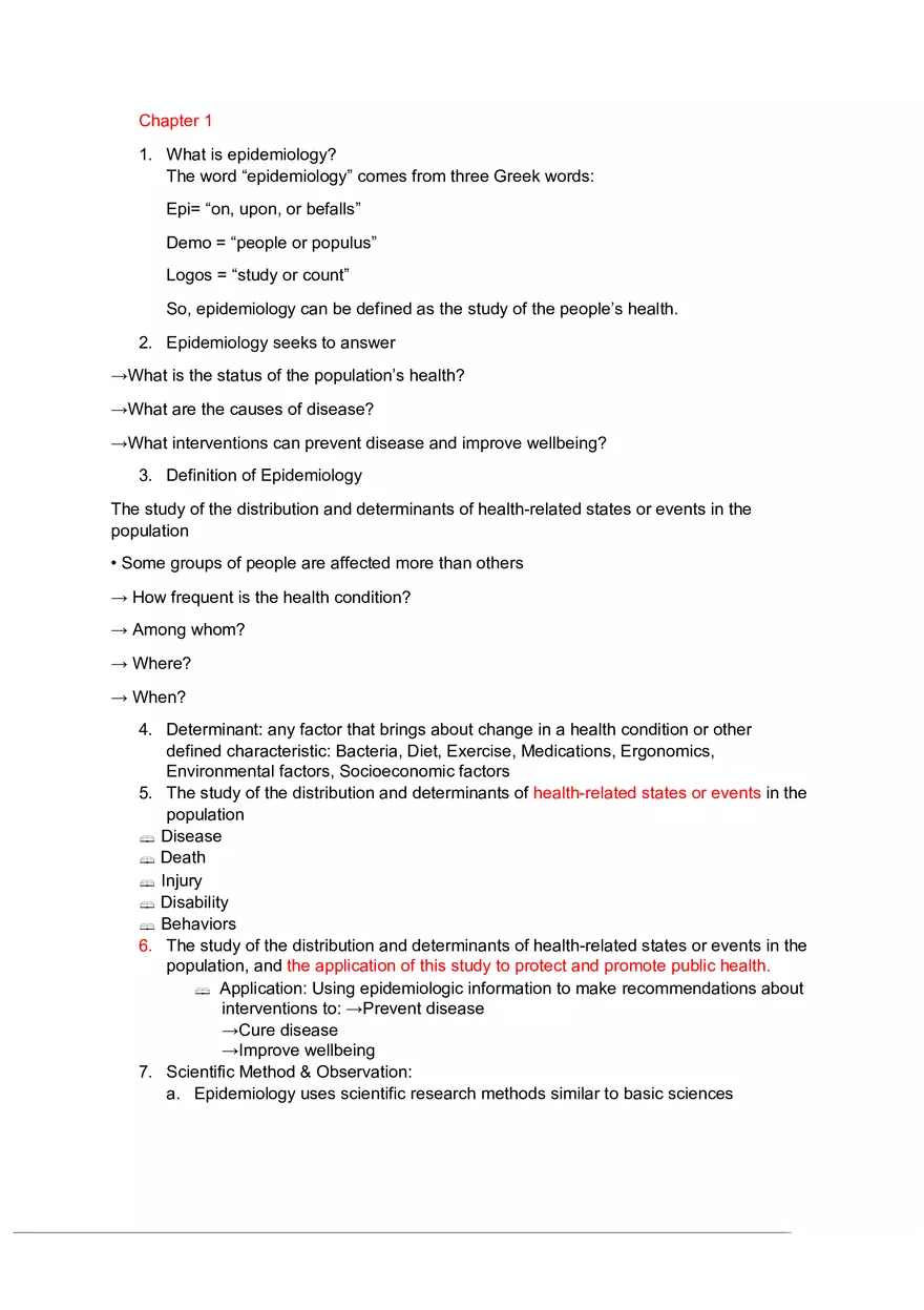 What is Epidemiology Part 1 - Page 1