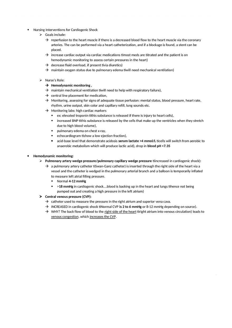 Cardiogenic Shock NCLEX Review - Page 4
