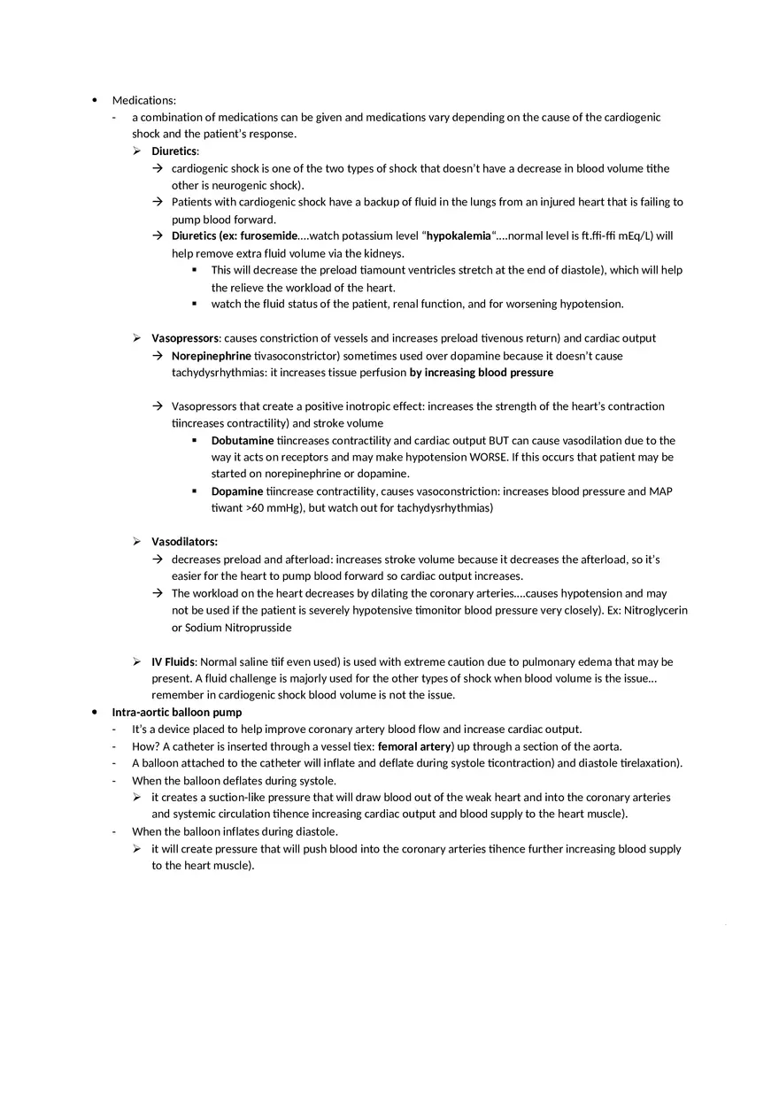 Cardiogenic Shock NCLEX Review - Page 5