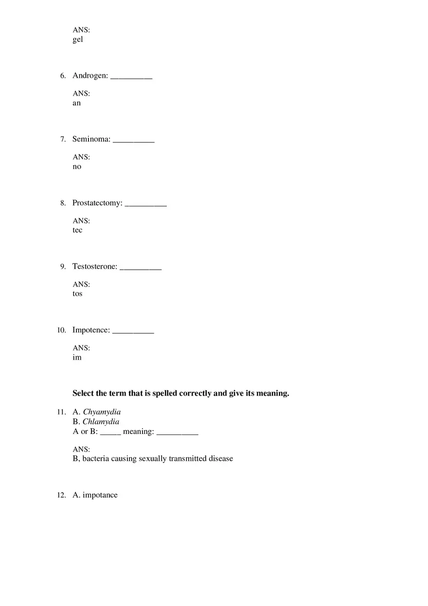 Male Reproductive System - The Language of Medicine Pt2 - Page 8