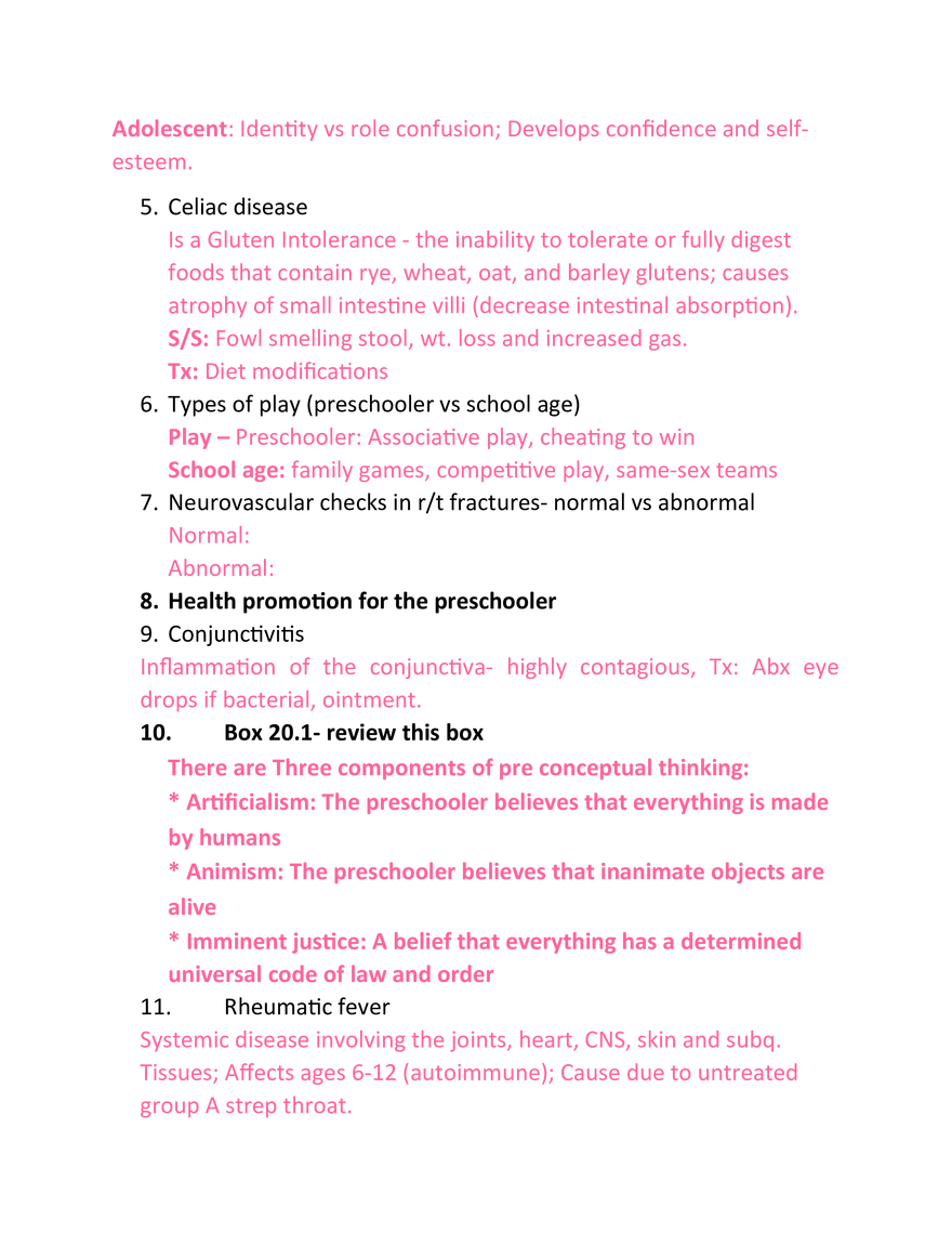 Section 2 Peds Review Guide - Page 2