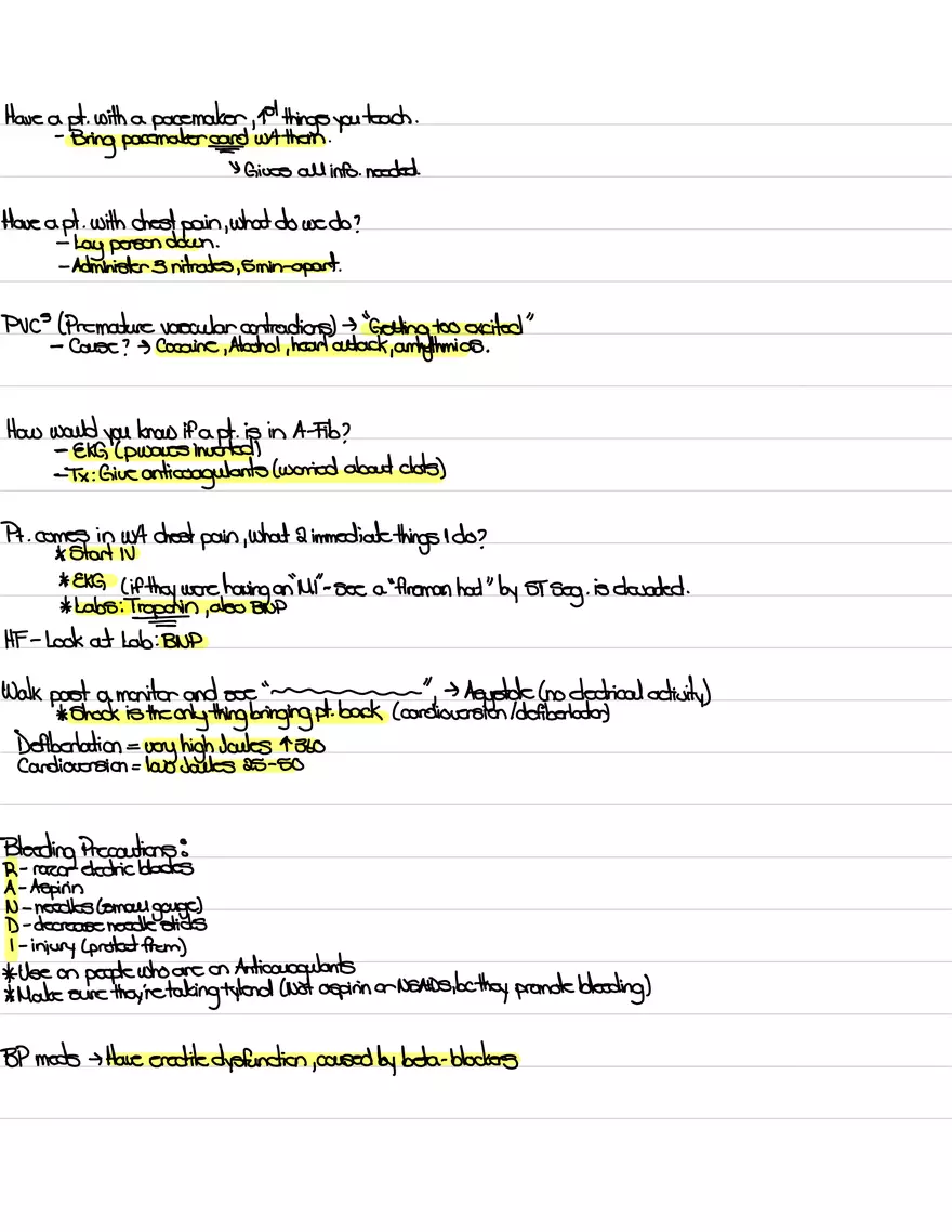 Exam 3: Cardio Review - Page 2