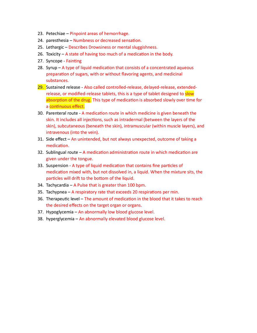Quiz 2 - Basic Pharmacology Terms - Page 2