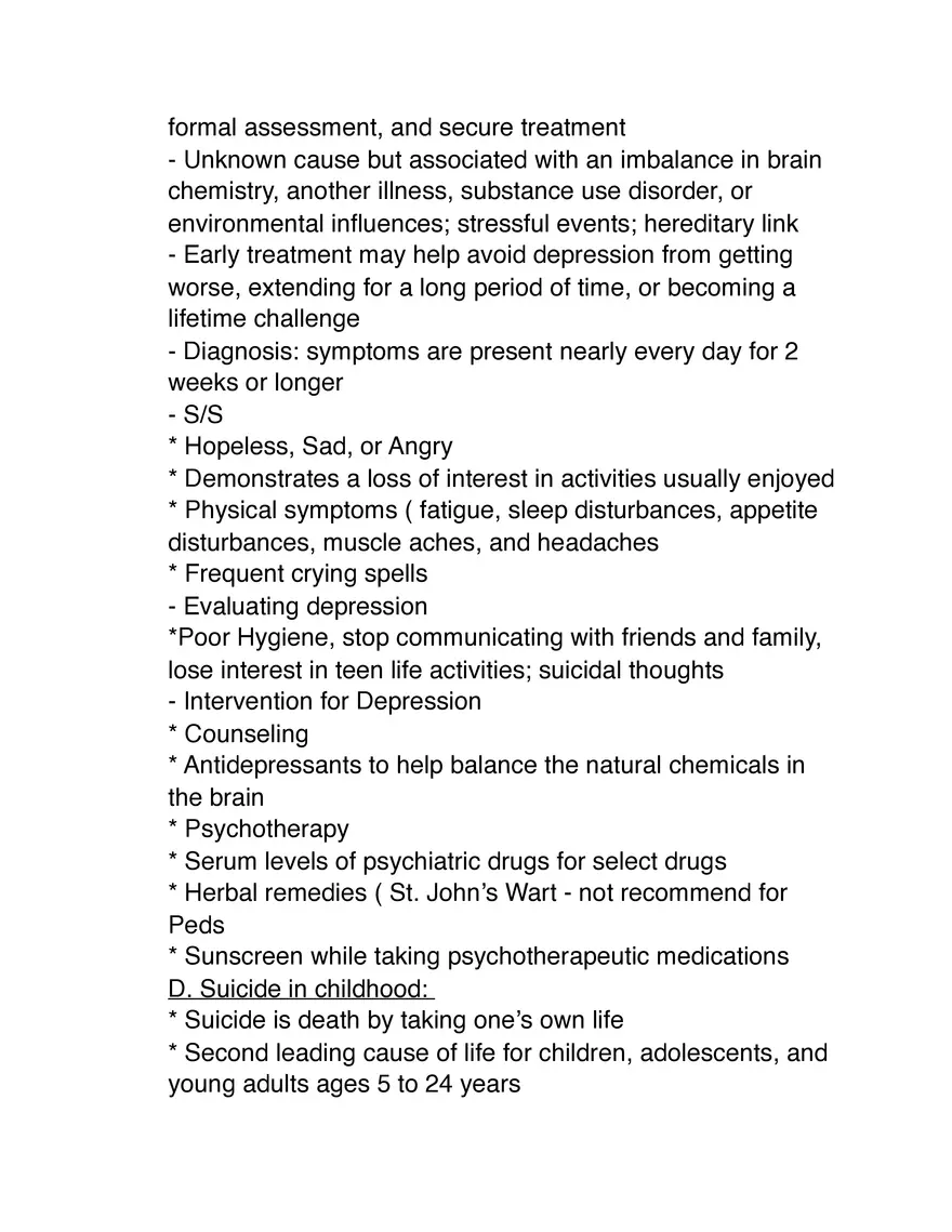 Adolescent Mental Health Disorders - Page 2