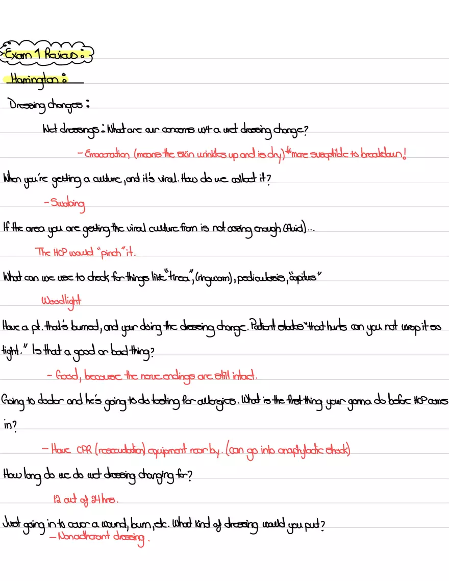 Exam 1 Review: Harrington - Page 1