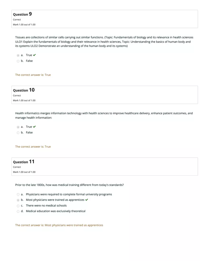 HS1101 Review Quiz: Attempt Review - Page 8