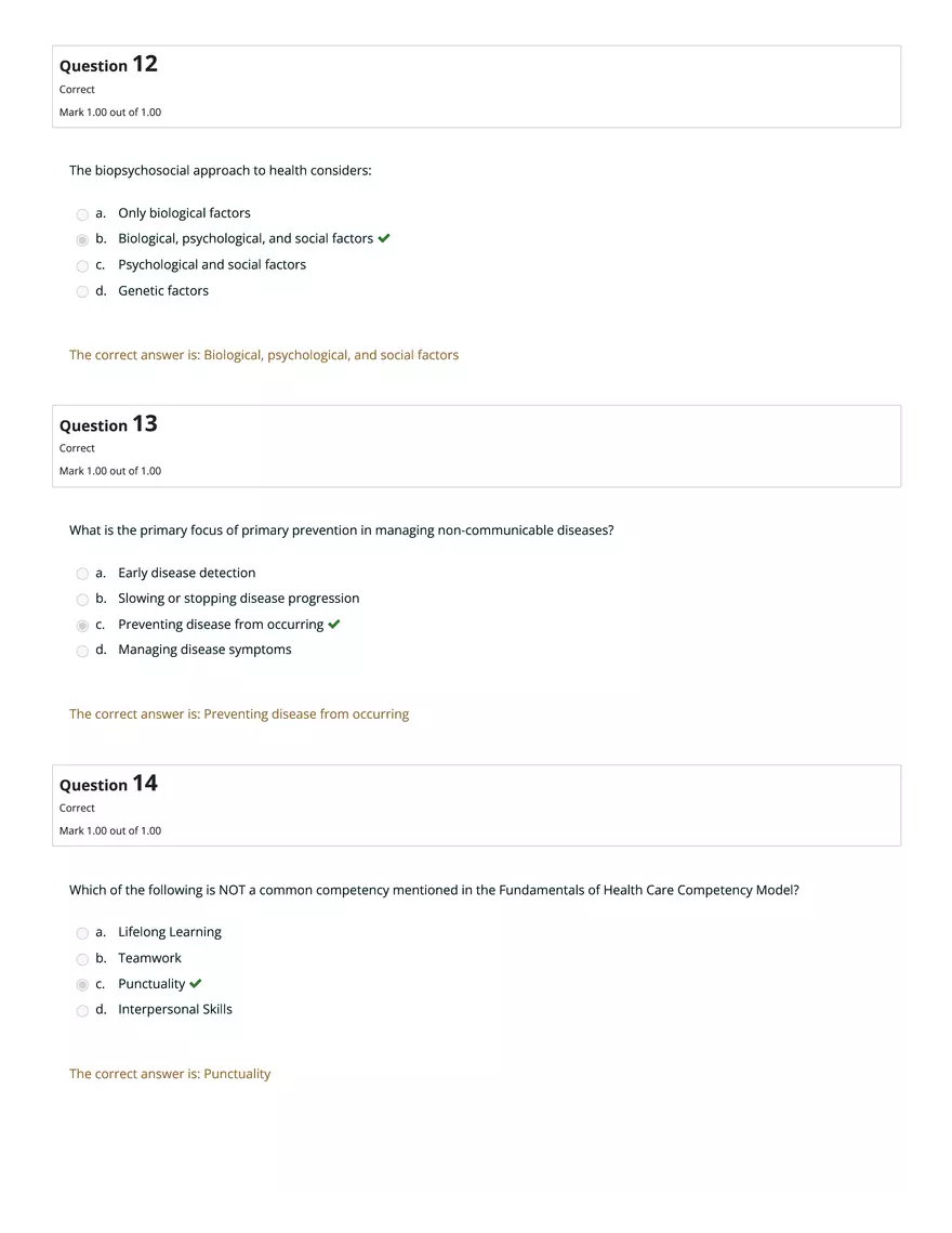 HS1101 Review Quiz: Attempt Review - Page 9