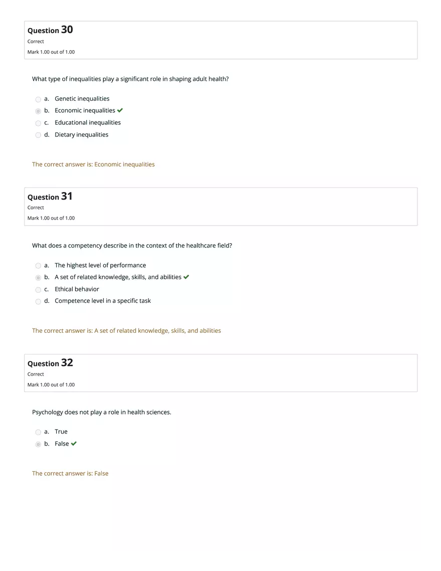 HS1101 Review Quiz: Attempt Review - Page 3