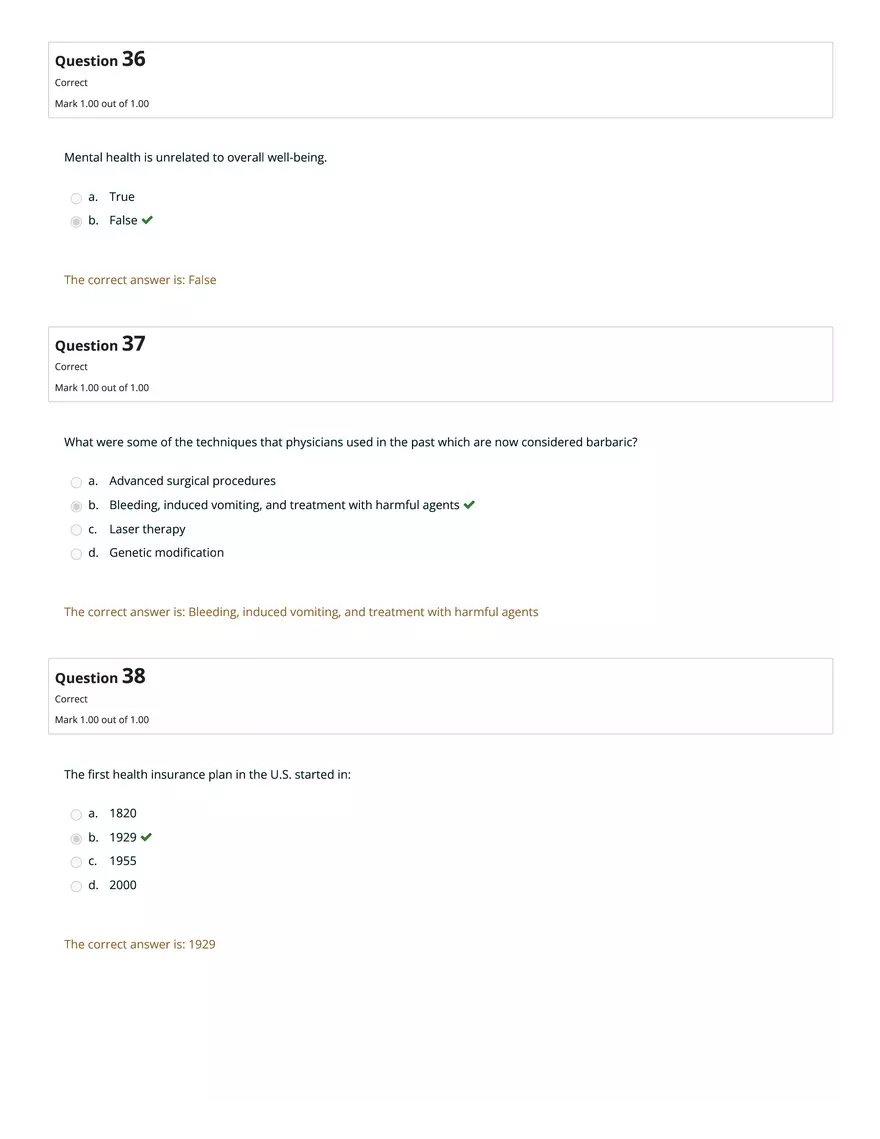 HS1101 Review Quiz: Attempt Review - Page 5