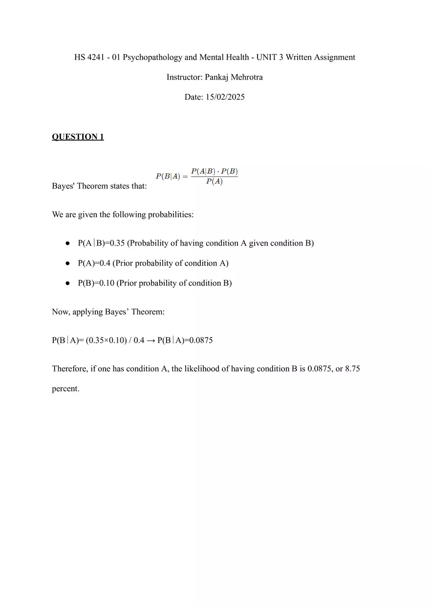 UNIT 3: Written Assignment - Page 1