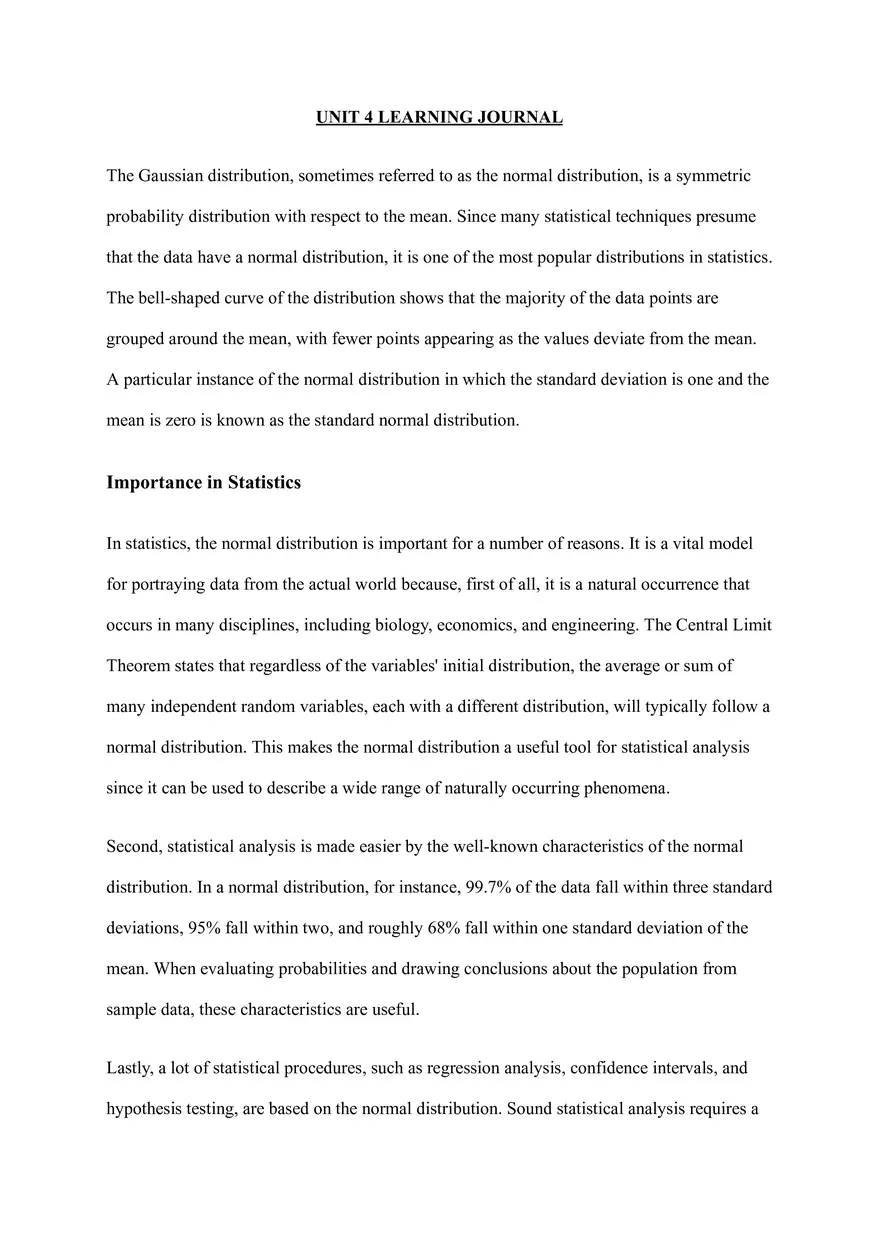 UNIT 4: Learning Journal - Page 1