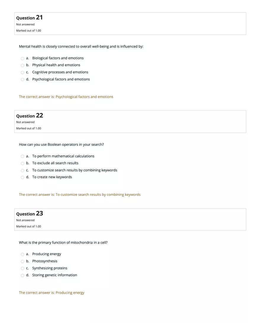 HS1101 Review Quiz: Attempt Review #2 - Page 12