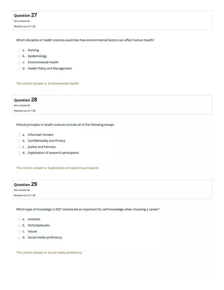 HS1101 Review Quiz: Attempt Review #2 - Page 14
