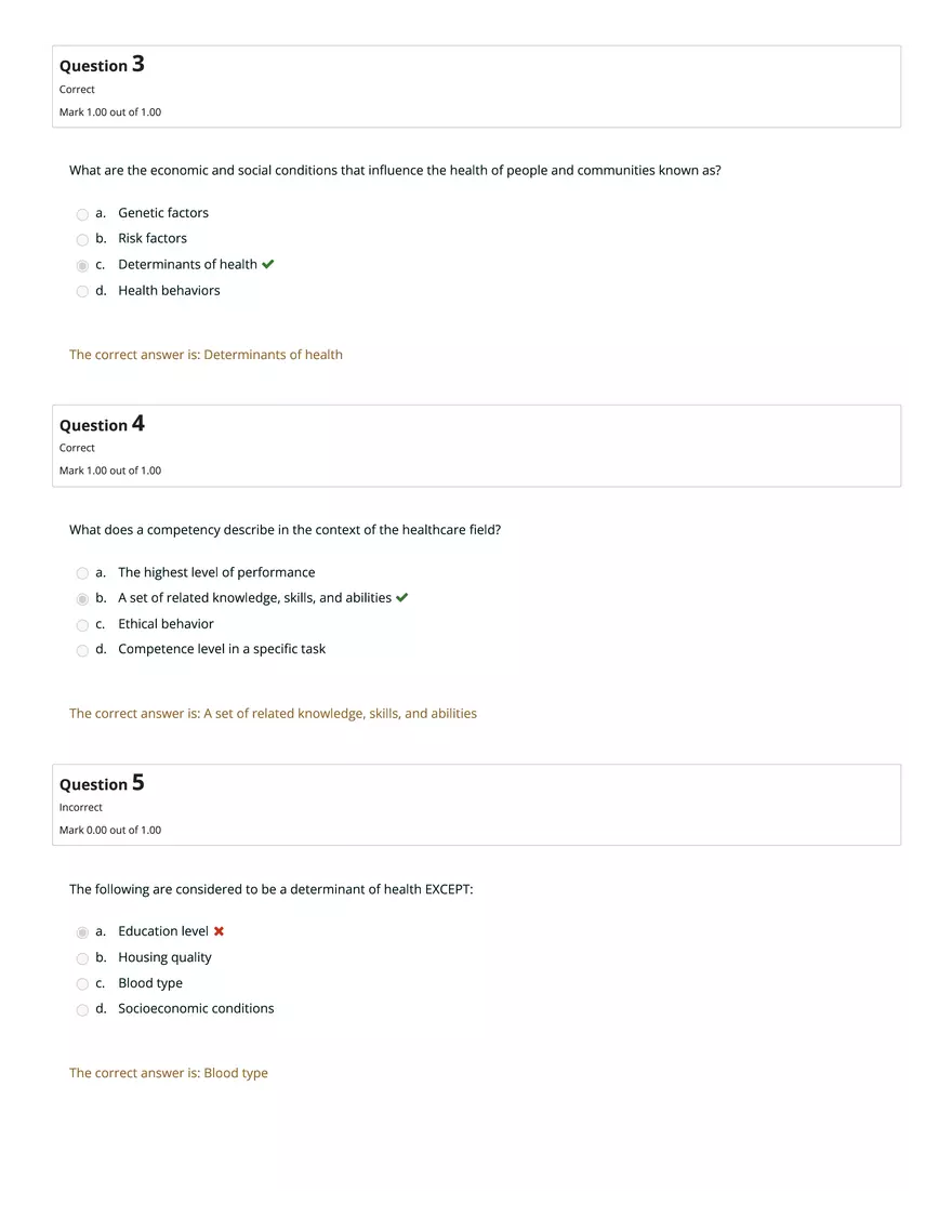 HS1101 Review Quiz: Attempt Review #2 - Page 2