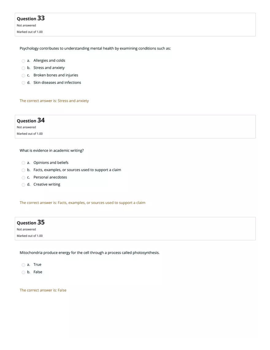 HS1101 Review Quiz: Attempt Review #2 - Page 4