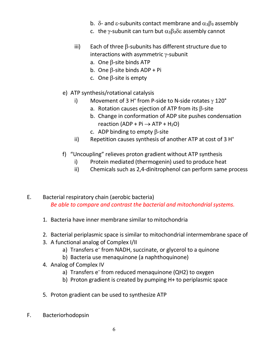 Exam 3 Review Metabolism and Energy Production - Page 7