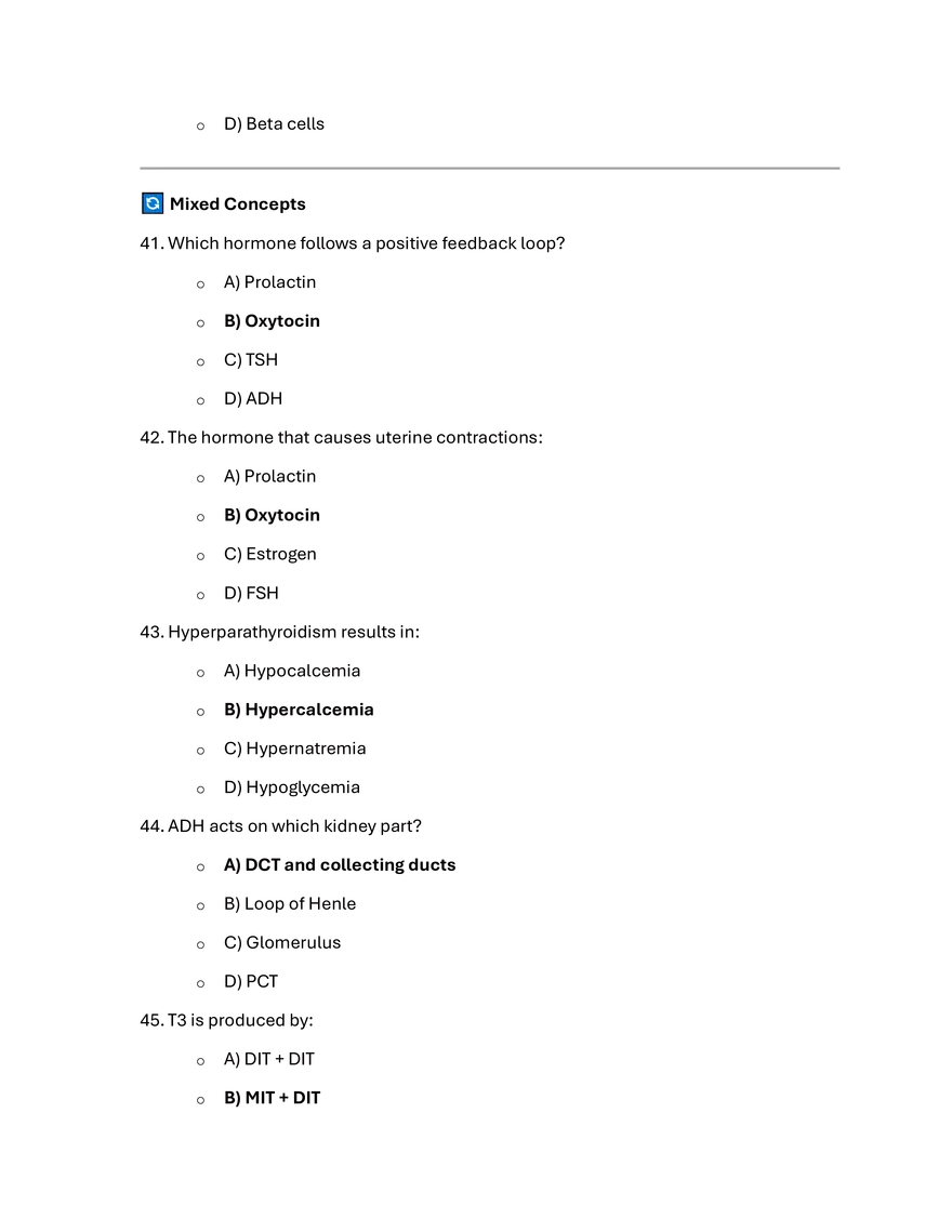 Lecture 12: The Endocrine System – Key Concepts & Exam Points - Page 9