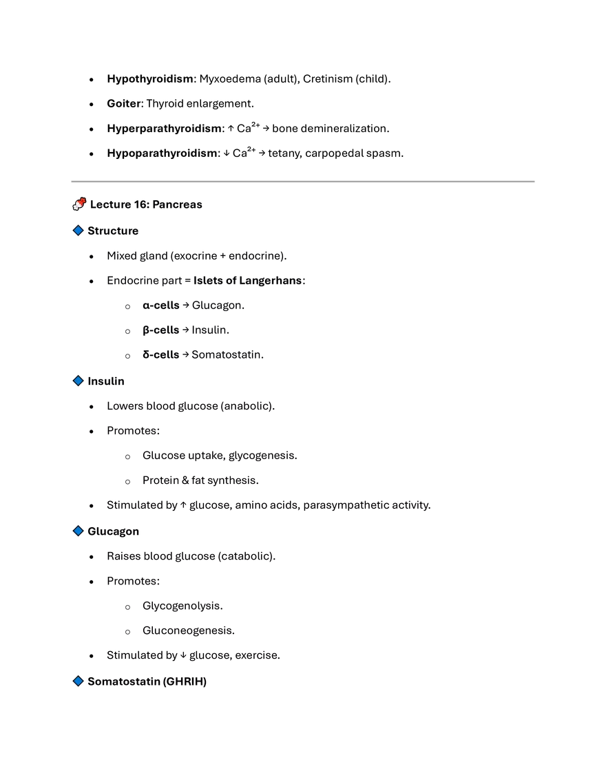 Lecture 12: The Endocrine System – Key Concepts & Exam Points - Page 16