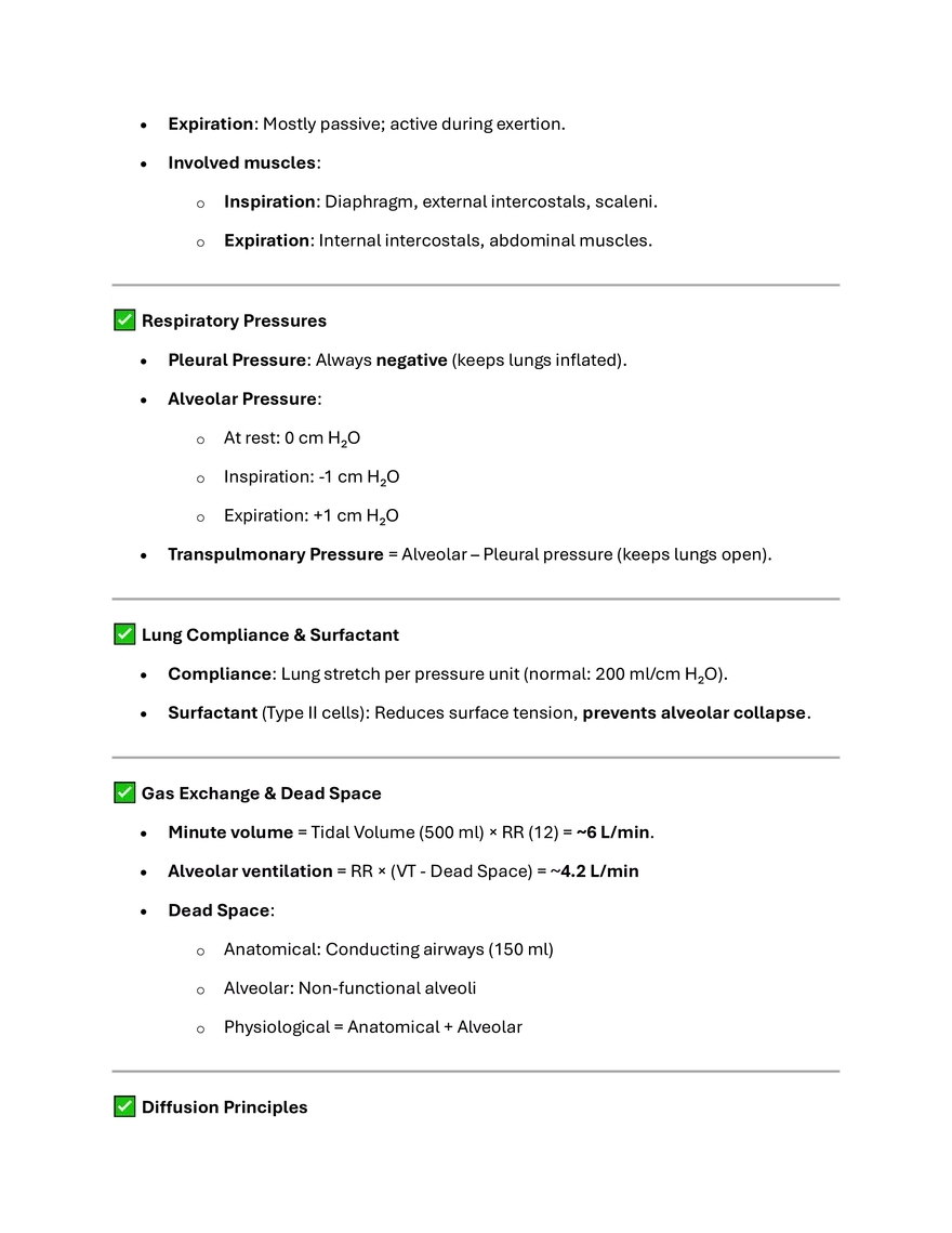 Respiratory System Overview - Page 3