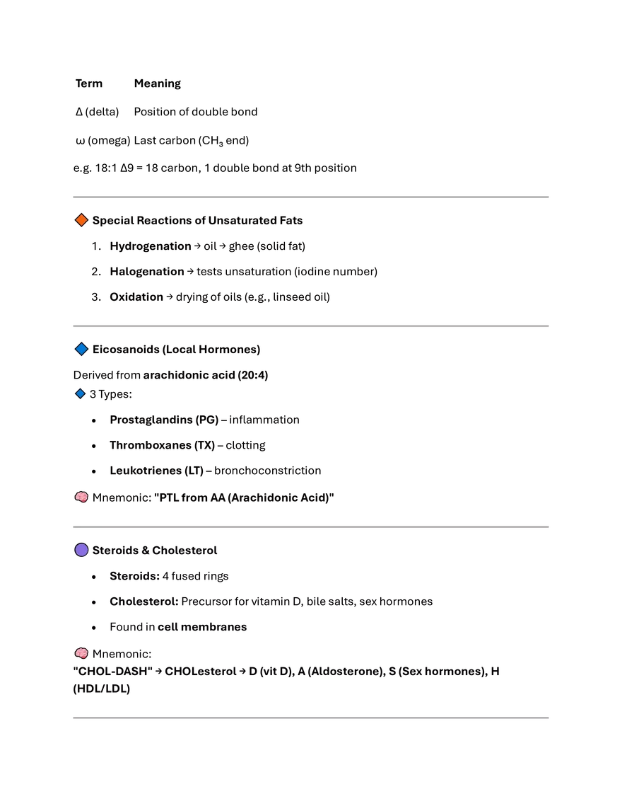 lipids Summery and MCQs. - Page 8