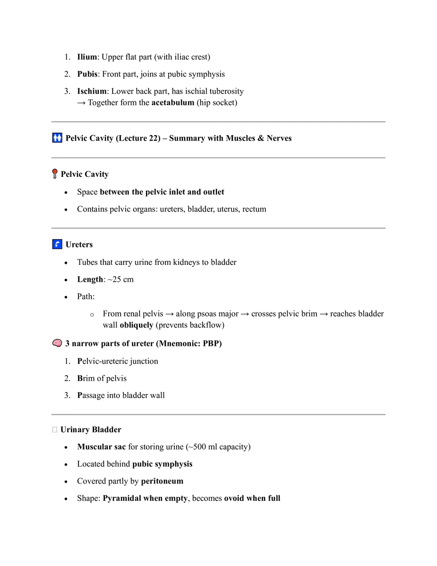 Summary with Muscles & Nerve Supply - Page 4