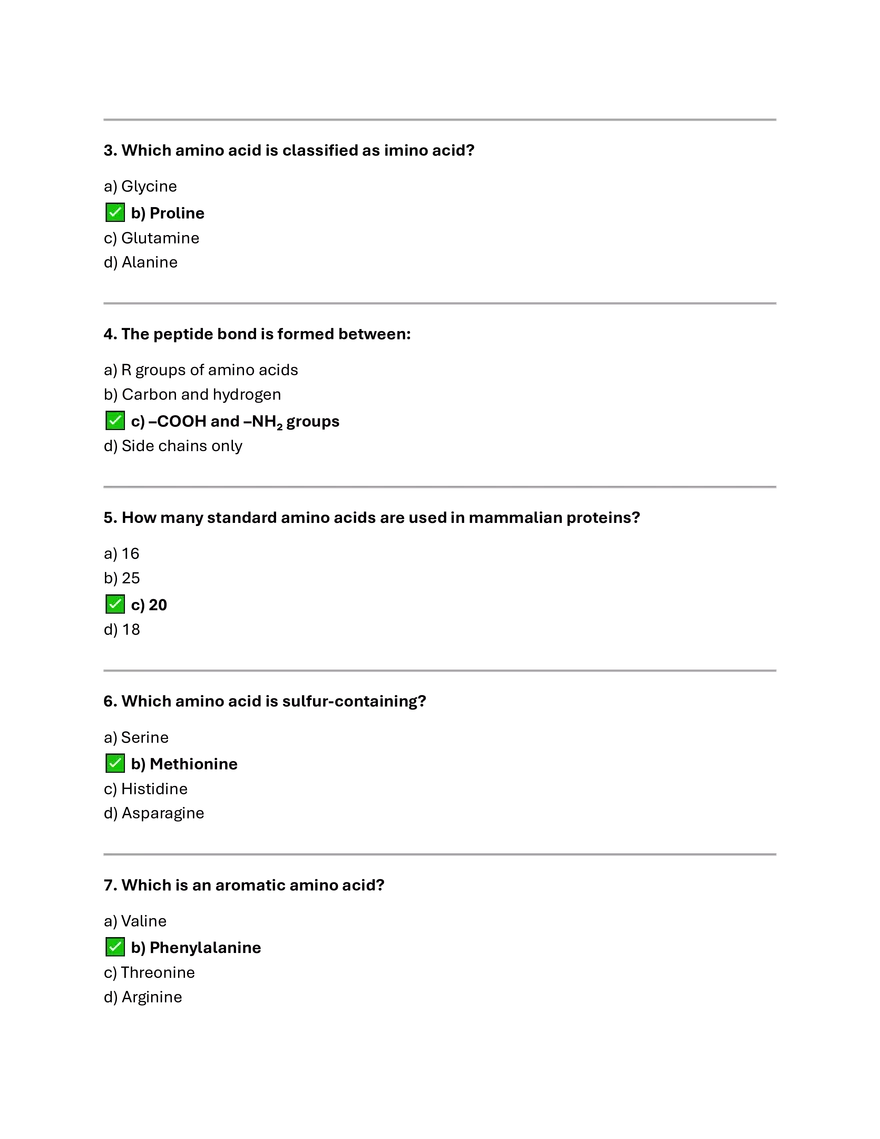 Proteins Summary & MCQs - Page 12