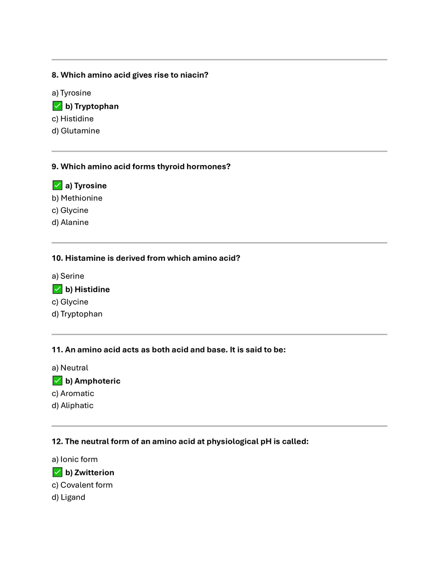 Proteins Summary & MCQs - Page 13