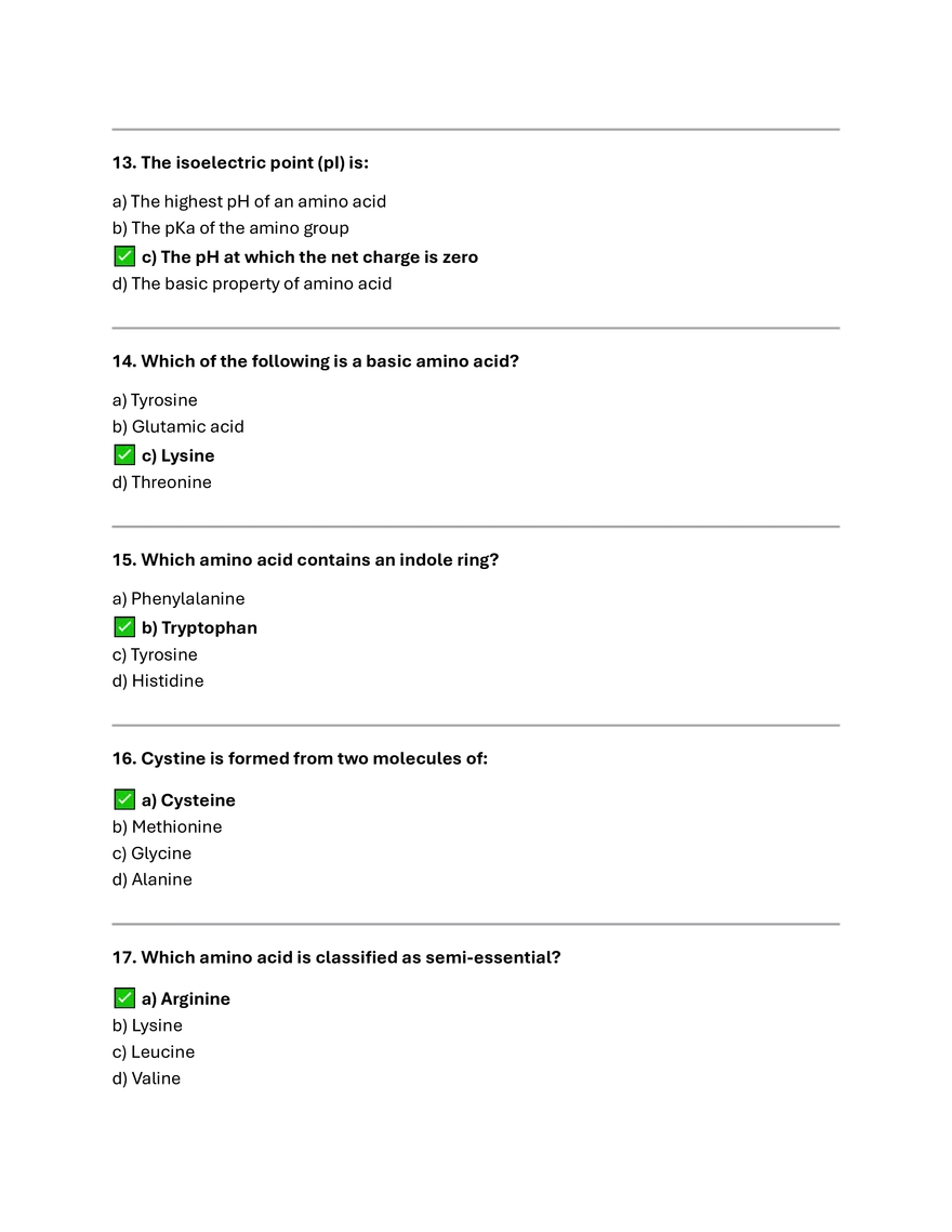 Proteins Summary & MCQs - Page 14