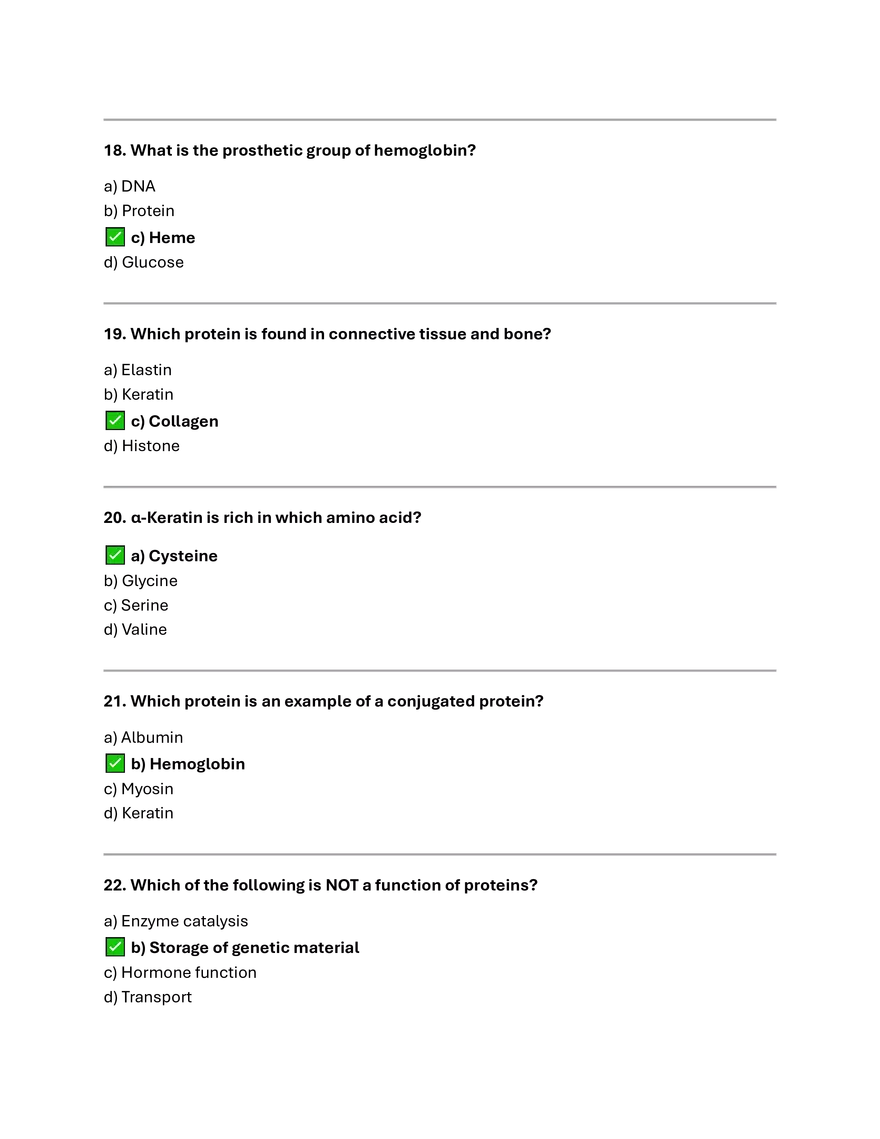 Proteins Summary & MCQs - Page 15