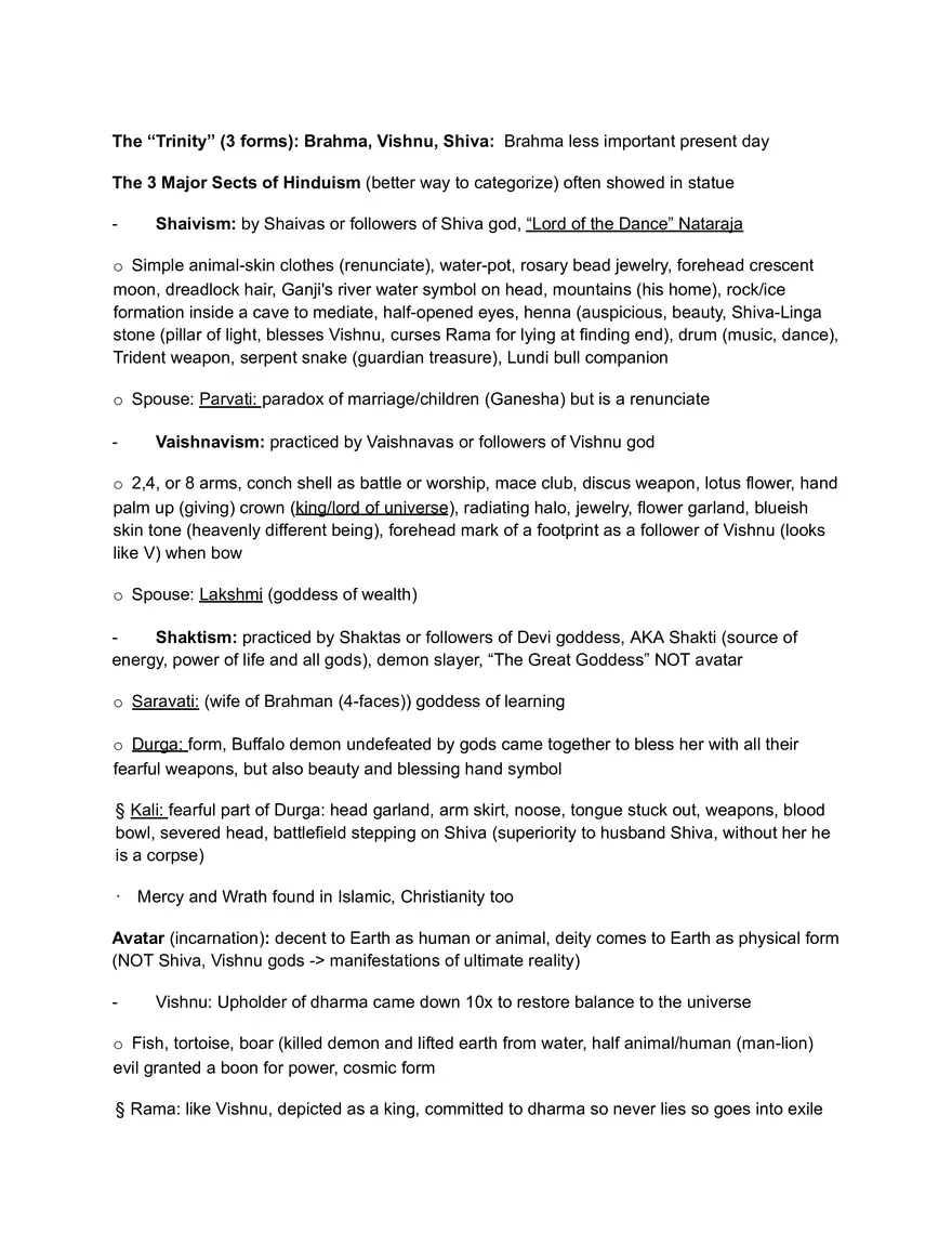 Unit 1, Lecture 5: Major Hindu Sects and Paths to Liberation - Page 1