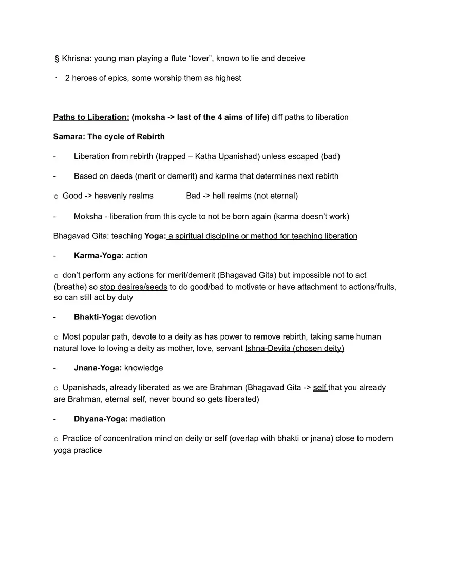 Unit 1, Lecture 5: Major Hindu Sects and Paths to Liberation - Page 2