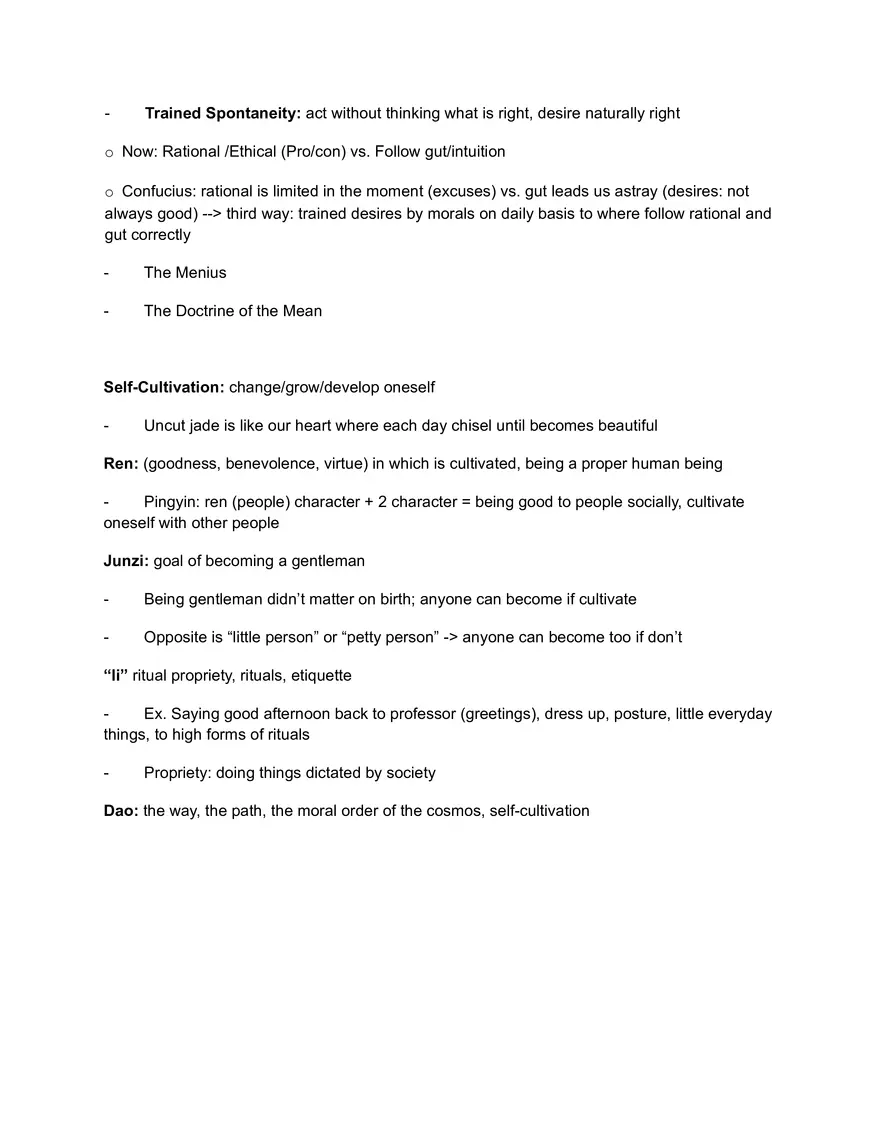 Unit 3, Lecture 1: Confucianism and Self-Cultivation - Page 2
