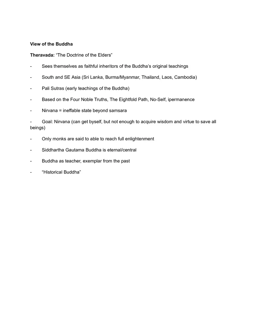 Unit 2, Lecture 4: The Eightfold Path and Theravada Buddhism - Page 2