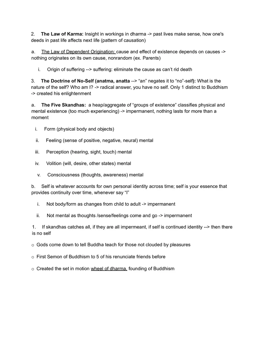 Unit 2, Lecture 2: The Middle Path and Buddha's Enlightenment - Page 2