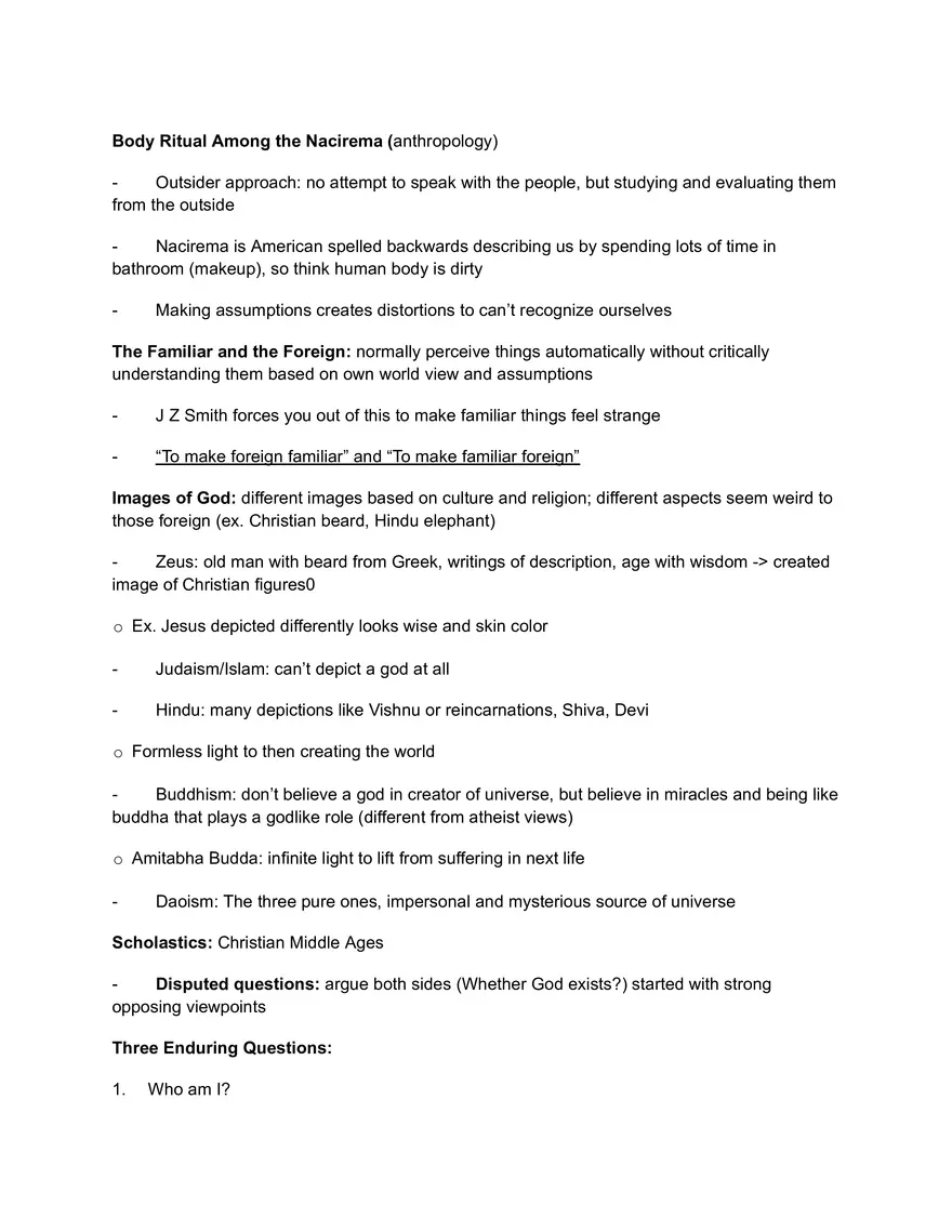 Unit 1, Lecture 2: Perspectives on Eastern Beliefs - Page 1