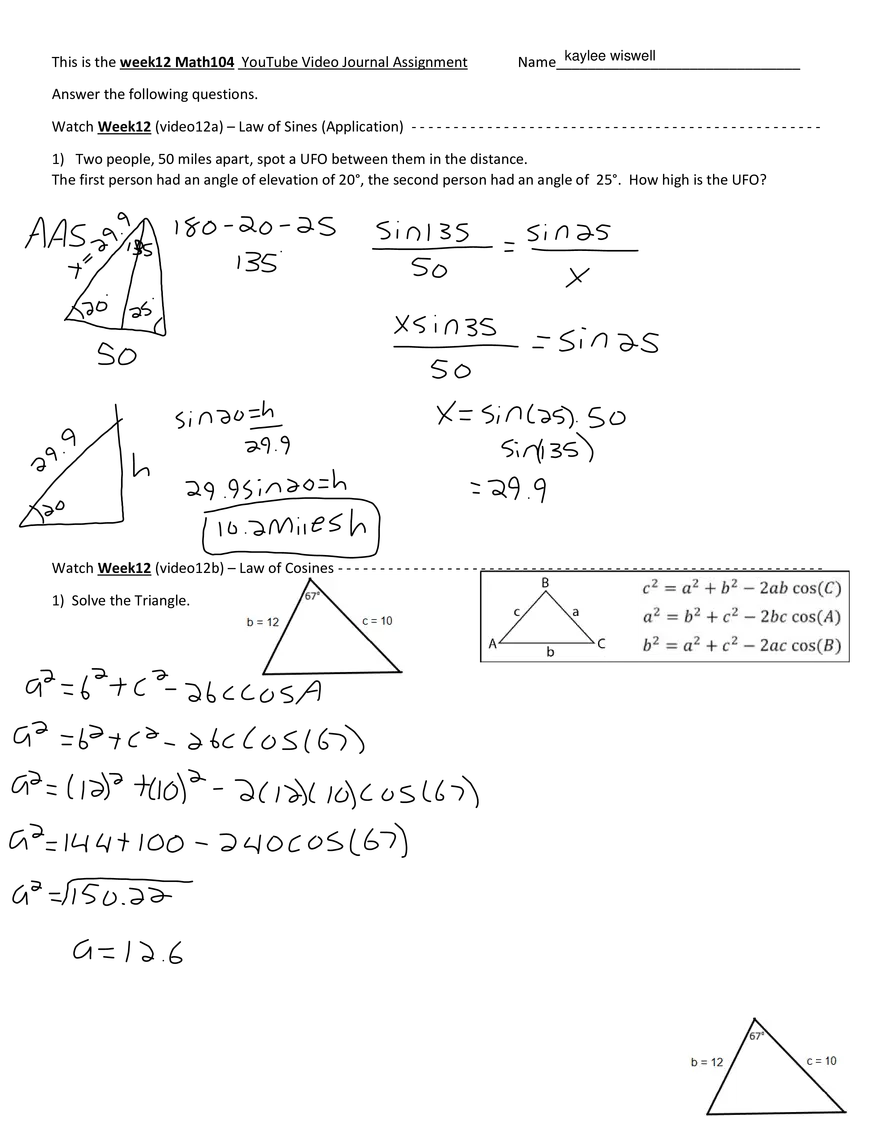 Week12 VJ New Worksheet - Page 1