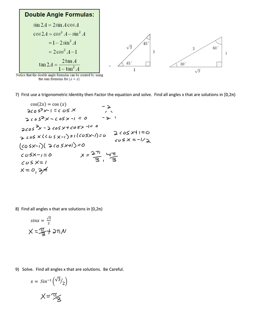 Week10 VJ - Solve Trigonometric Equations (Part 1) - Page 7