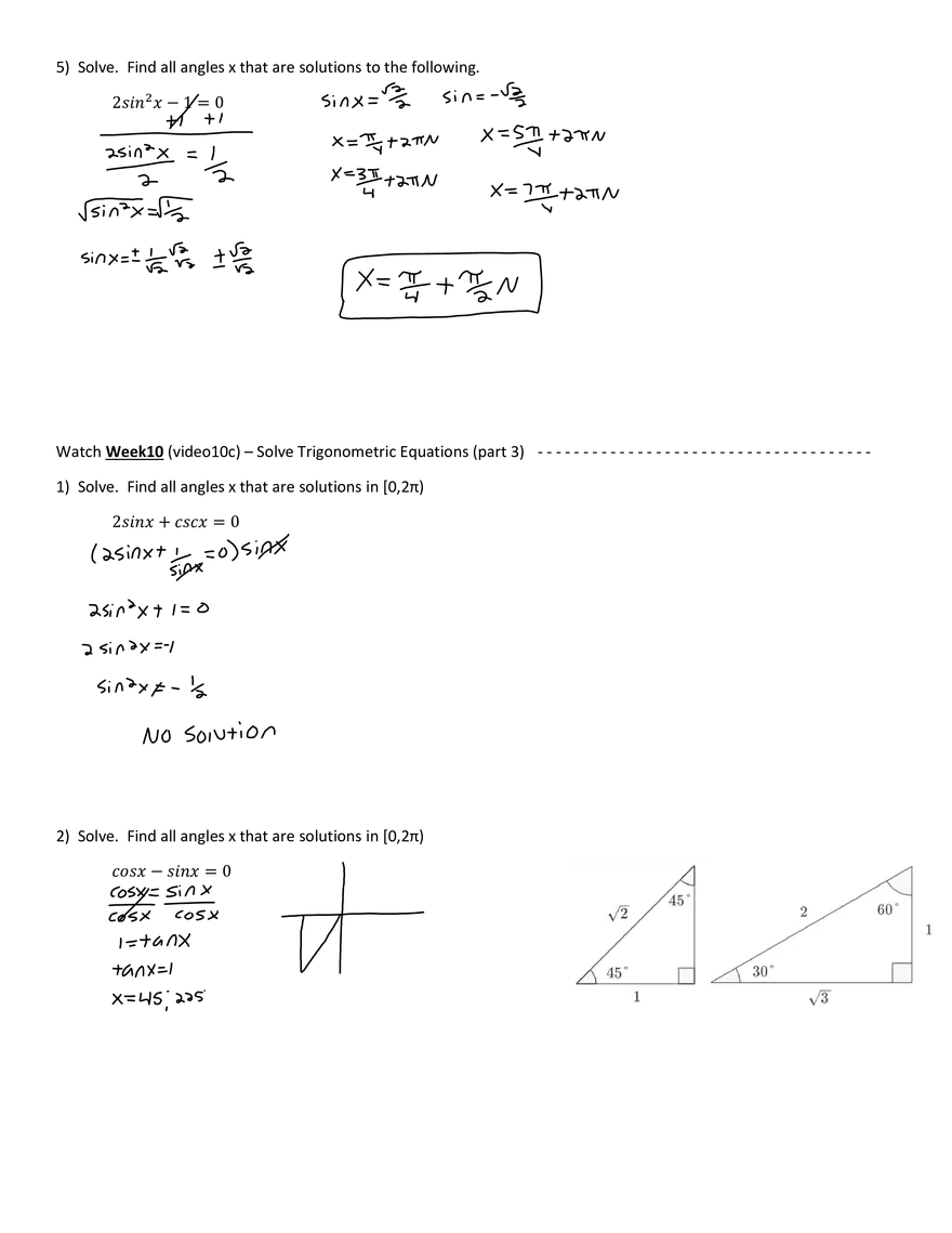 Week10 VJ - Solve Trigonometric Equations (Part 1) - Page 3