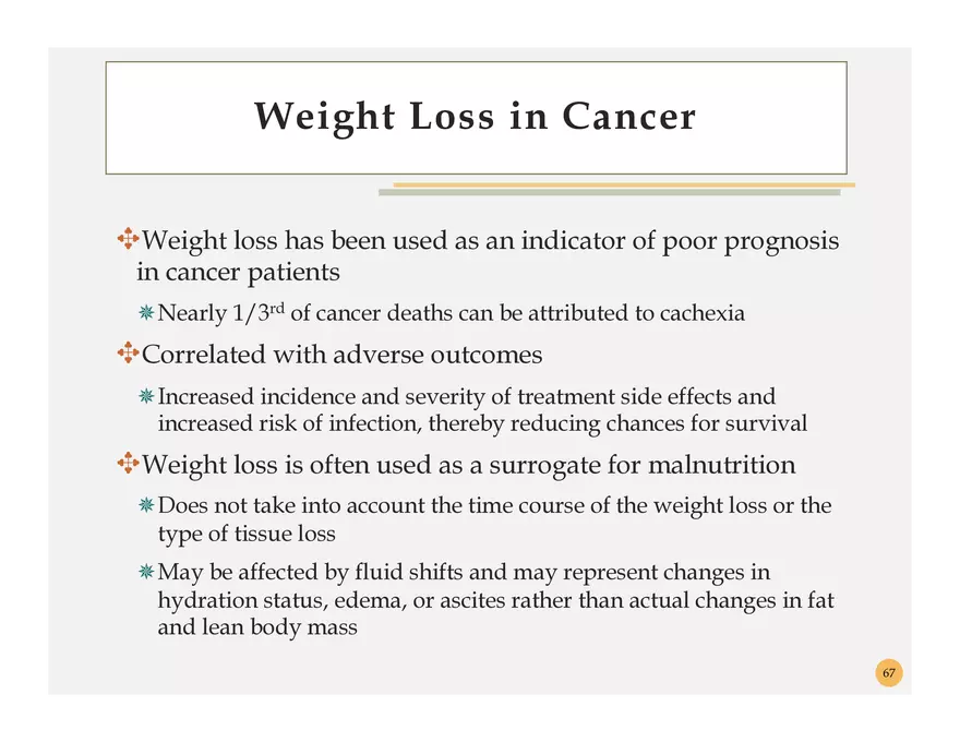 Pathophysiology: Cachexia - Page 1