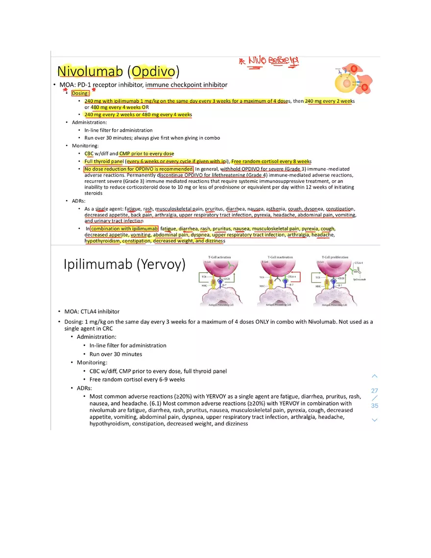 Nivolumab Opdivo Study Materials - Page 1