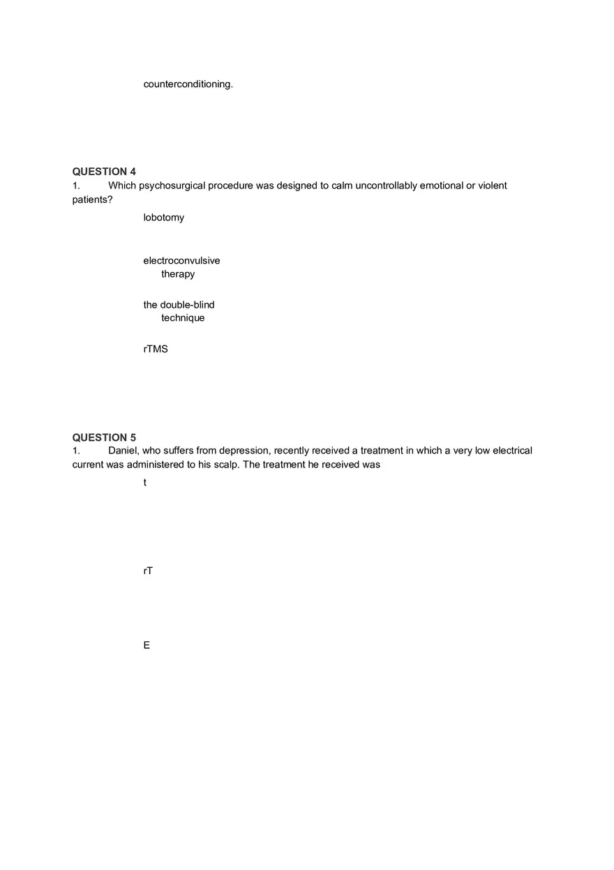 Psychotherapy and Historical Treatments in Psychology Part 1 - Page 2