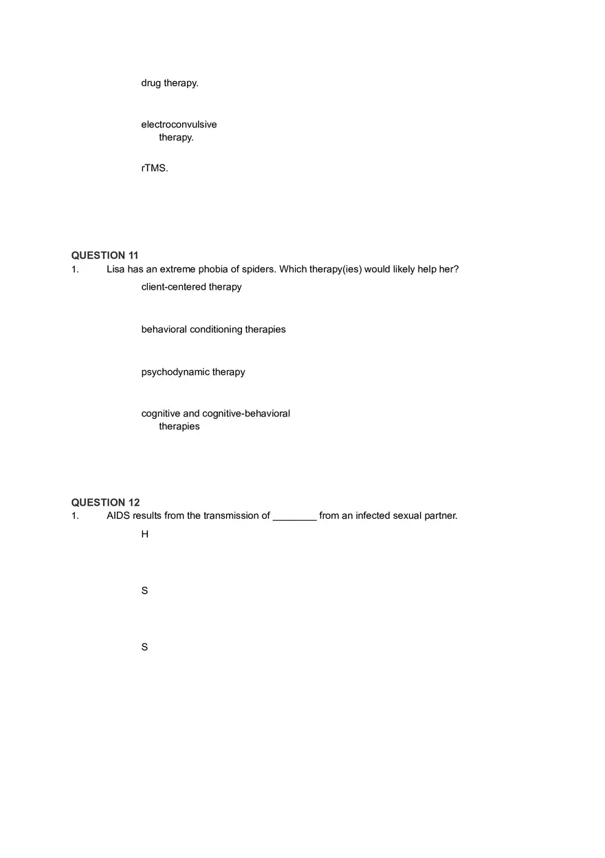 Psychotherapy and Historical Treatments in Psychology Part 1 - Page 5
